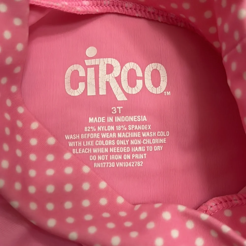Circo pink with polkadots swim set
